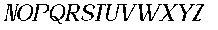 Moreira Italic Font UPPERCASE