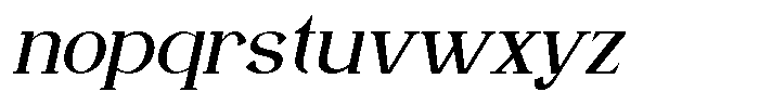 Moreira Italic Font LOWERCASE