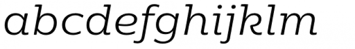 Moreno Light Italic Font LOWERCASE