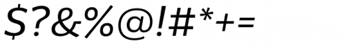 Moreno Regular Italic Font OTHER CHARS