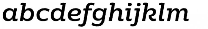 Moreno Rough Medium Italic Font LOWERCASE
