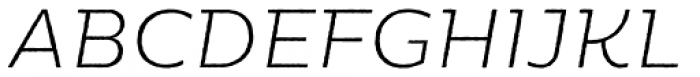 Moreno Rough Thin Italic Font UPPERCASE