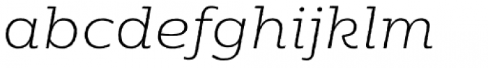 Moreno Rough Thin Italic Font LOWERCASE