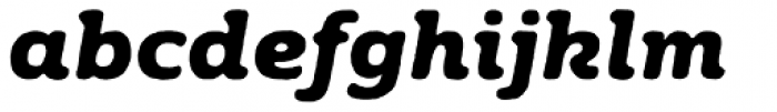 Moreno Rough Two Bold Italic Font LOWERCASE