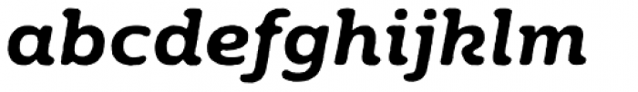 Moreno Rough Two Semi Bold Italic Font LOWERCASE