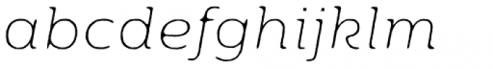 Moreno Rough Two XThin Italic Font LOWERCASE