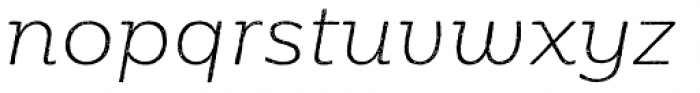 Moreno Rust Thin Italic Font LOWERCASE