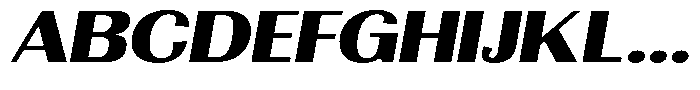 Morenta Black Slanted Expanded Font UPPERCASE