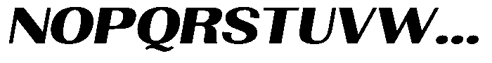 Morenta Black Slanted Expanded Font UPPERCASE