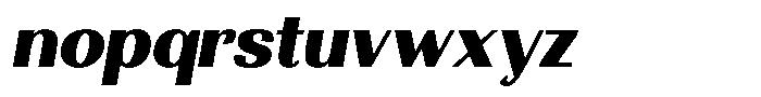 Morenta Black Slanted Font LOWERCASE
