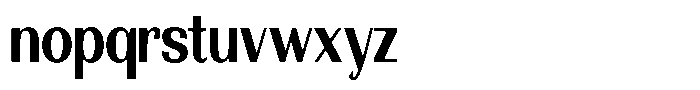 Morenta Bold Condensed Font LOWERCASE