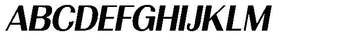 Morenta Bold Slanted Font UPPERCASE