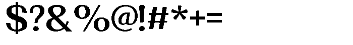 Morenta Bold Font OTHER CHARS