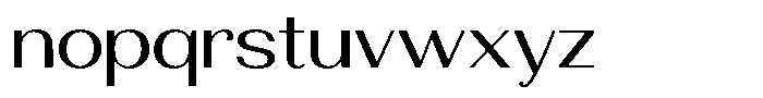 Morenta Expanded Font LOWERCASE