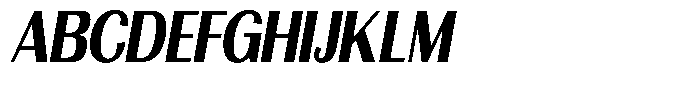 Morenta Extra Bold Slanted Condensed Font UPPERCASE