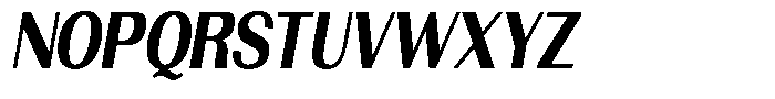 Morenta Extra Bold Slanted Condensed Font UPPERCASE
