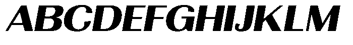 Morenta Extra Bold Slanted Expanded Font UPPERCASE
