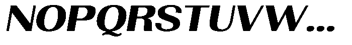 Morenta Extra Bold Slanted Expanded Font UPPERCASE
