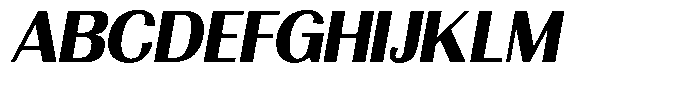 Morenta Extra Bold Slanted Font UPPERCASE
