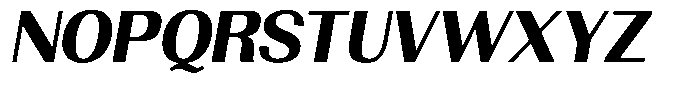 Morenta Extra Bold Slanted Font UPPERCASE