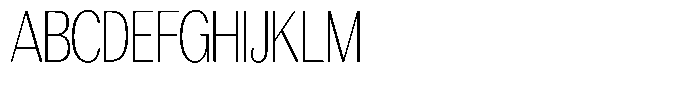 Morenta Extra Light Condensed Font UPPERCASE