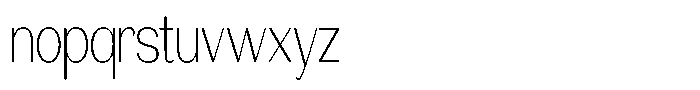 Morenta Extra Light Condensed Font LOWERCASE