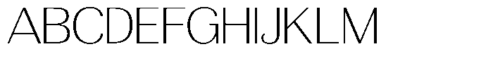 Morenta Extra Light Expanded Font UPPERCASE