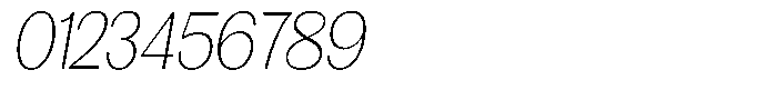 Morenta Extra Light Slanted Condensed Font OTHER CHARS