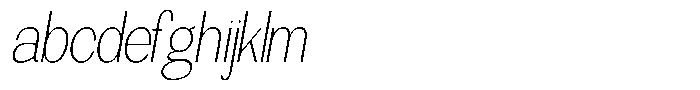 Morenta Extra Light Slanted Condensed FONT