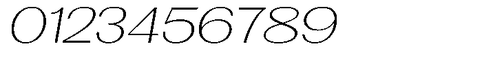 Morenta Extra Light Slanted Expanded Font OTHER CHARS