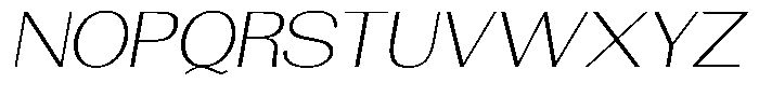 Morenta Extra Light Slanted Expanded Font UPPERCASE