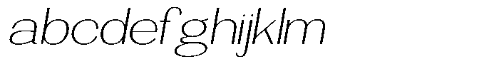 Morenta Extra Light Slanted Expanded FONT