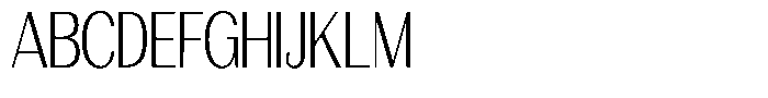 Morenta Light Condensed Font UPPERCASE