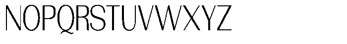 Morenta Light Condensed Font UPPERCASE