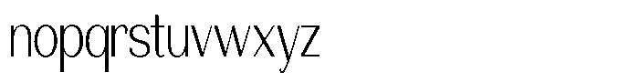 Morenta Light Condensed Font LOWERCASE