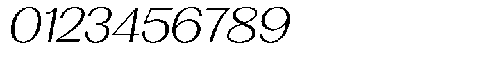 Morenta Light Slanted Font OTHER CHARS