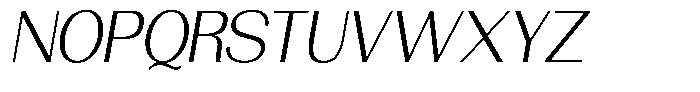 Morenta Light Slanted Font UPPERCASE
