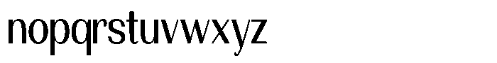 Morenta Medium Condensed Font LOWERCASE