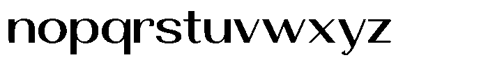 Morenta Medium Expanded Font LOWERCASE