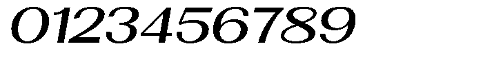 Morenta Medium Slanted Expanded Font OTHER CHARS