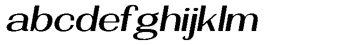 Morenta Medium Slanted Expanded FONT