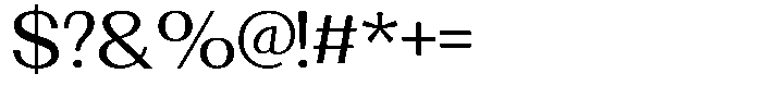 Morenta Medium Font OTHER CHARS