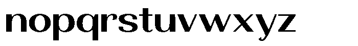 Morenta Semi Bold Expanded Font LOWERCASE