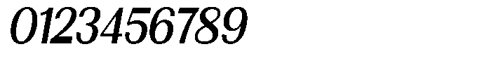 Morenta Semi Bold Slanted Condensed Font OTHER CHARS