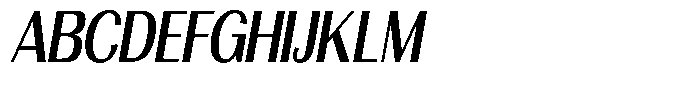 Morenta Semi Bold Slanted Condensed Font UPPERCASE