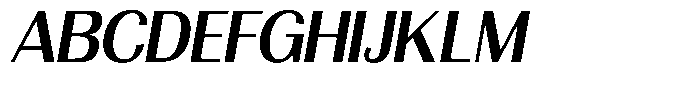 Morenta Semi Bold Slanted Font UPPERCASE