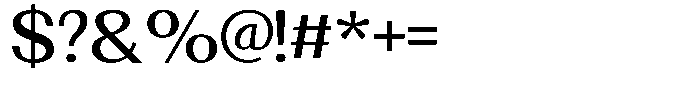 Morenta Semi Bold Font OTHER CHARS