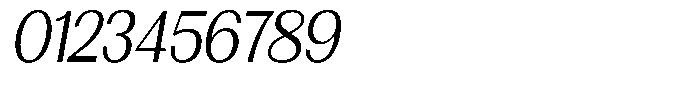 Morenta Slanted Condensed Font OTHER CHARS