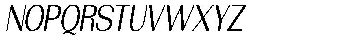 Morenta Slanted Condensed Font UPPERCASE