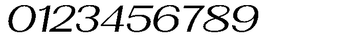 Morenta Slanted Expanded Font OTHER CHARS